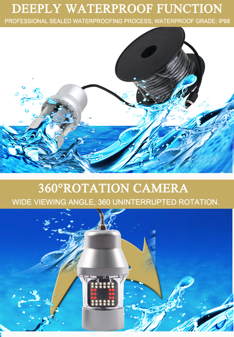 Localizador de Peixes 360 °    - Fish Finder Cable avaliação e preço